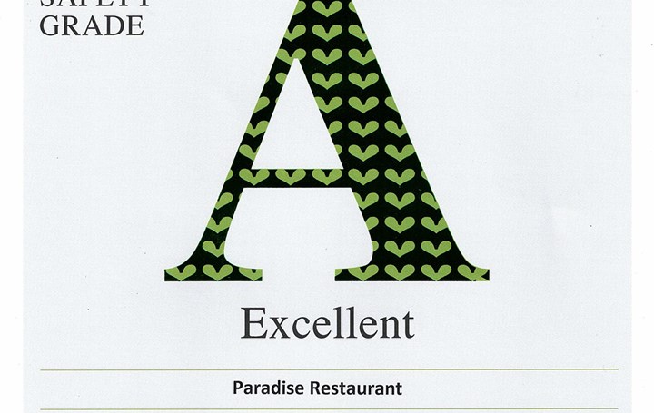 Food Grade Certificate Restaurant June 2021
